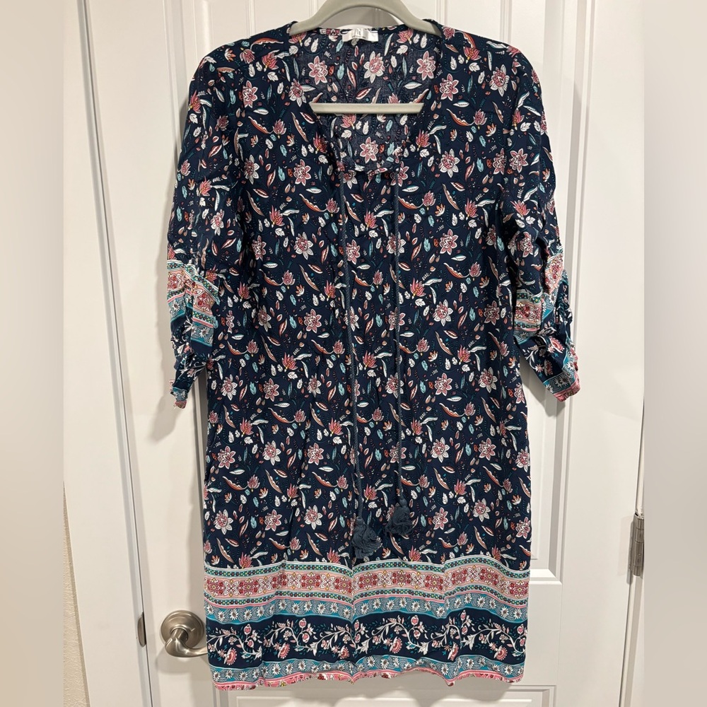 Women’s boho dress or swimsuit coverup, sz L
